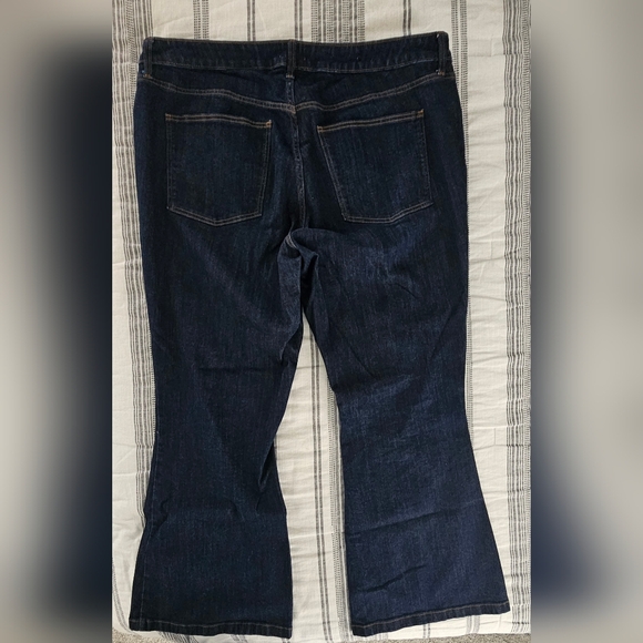 Ava & Viv Dark Blue High Rise Flare Jeans - Picture 2 of 3